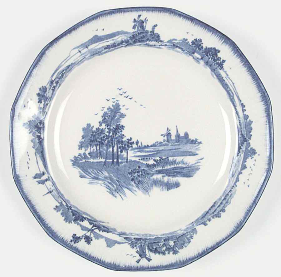 Norfolk Blue (Multisided) Salad Plate by Royal Doulton-1