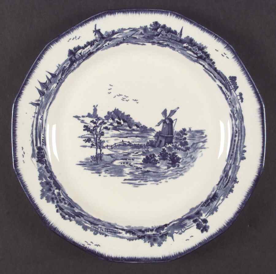 Norfolk Blue (Multisided) Dinner Plate by Royal Doulton-1