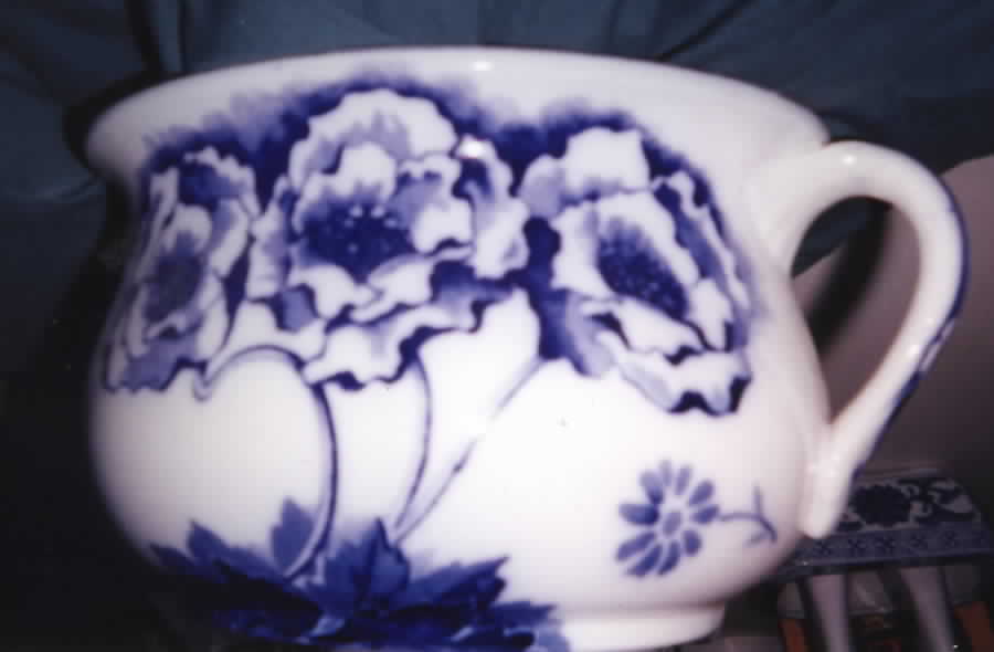 Norbury (Flow Blue) Open Chamber Pot by Royal Doulton-1