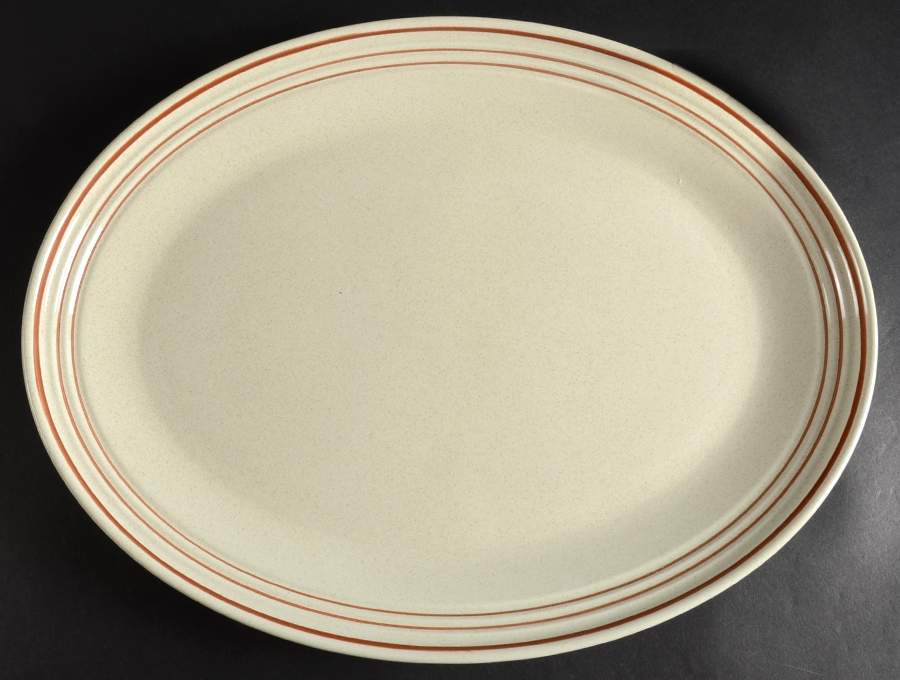 Nutmeg 16" Oval Serving Platter by Royal Doulton-1