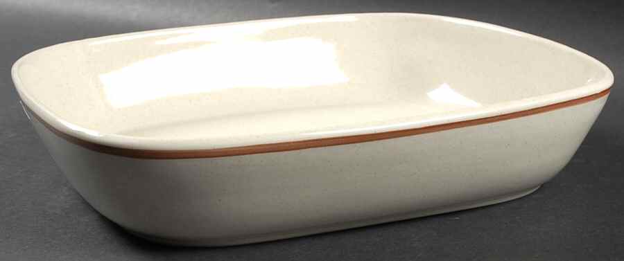 Nutmeg 10'' Oblong Roaster by Royal Doulton-1