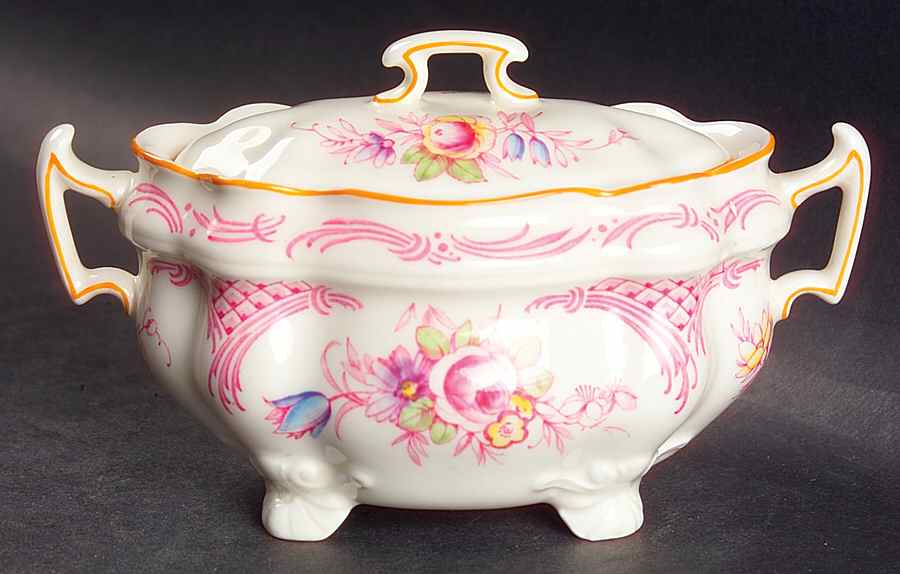 Old Chelsea Sugar Bowl & Lid by Royal Doulton-1