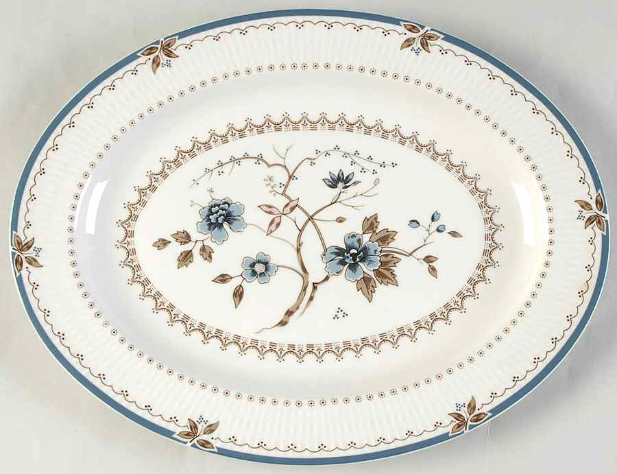 Old Colony 13" Oval Serving Platter by Royal Doulton-1