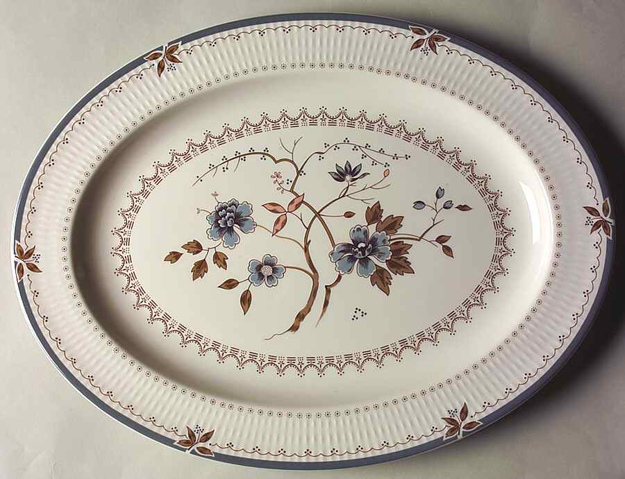 Old Colony 16" Oval Serving Platter by Royal Doulton-1