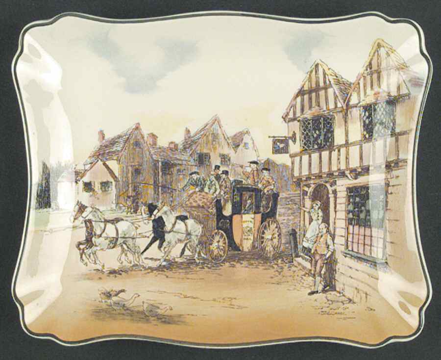 Old English Coaching Scenes Relish by Royal Doulton-1