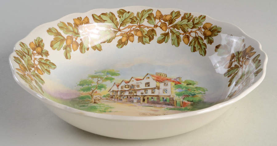 Old English Inns 9" Round Vegetable Bowl by Royal Doulton-1