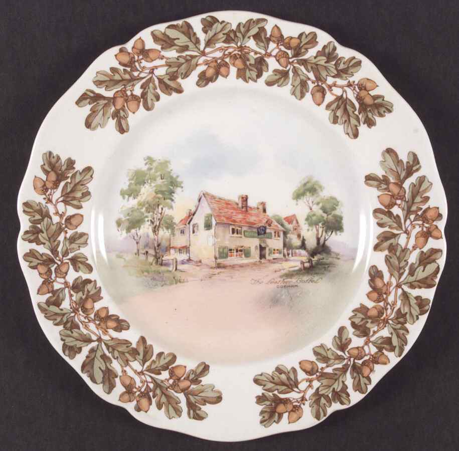 Old English Inns Dinner Plate by Royal Doulton-1