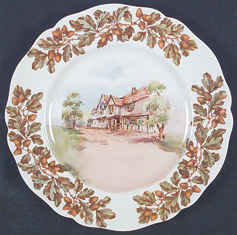 Old English Inns Dinner Plate by Royal Doulton-1
