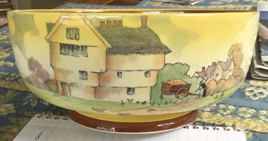 Old English Scenes 8" Round Vegetable Bowl by Royal Doulton-1