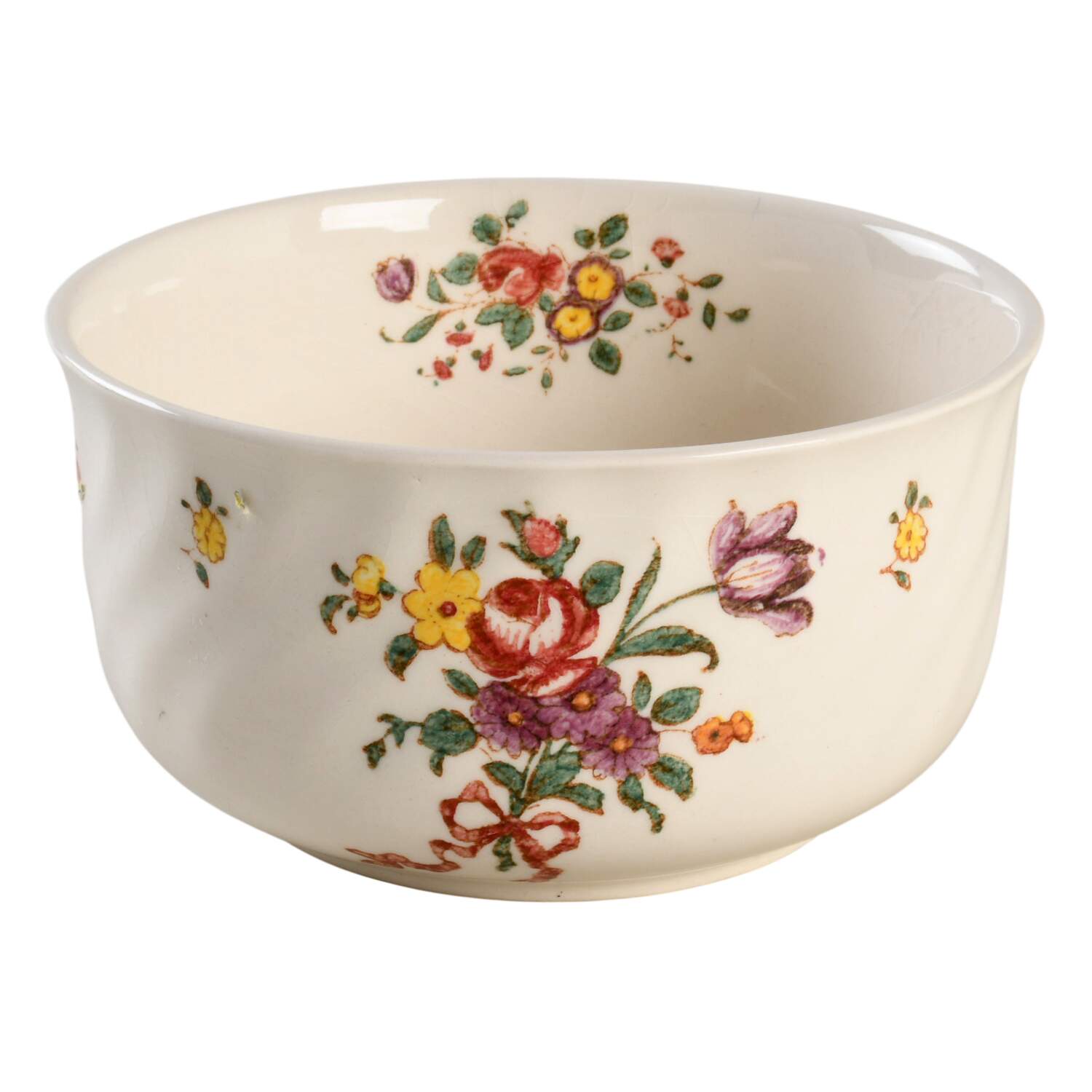 Old Leeds Spray Cranberry Bowl by Royal Doulton-1