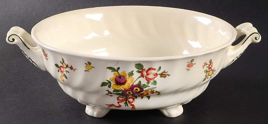 Old Leeds Spray Round Vegetable No Lid by Royal Doulton-1