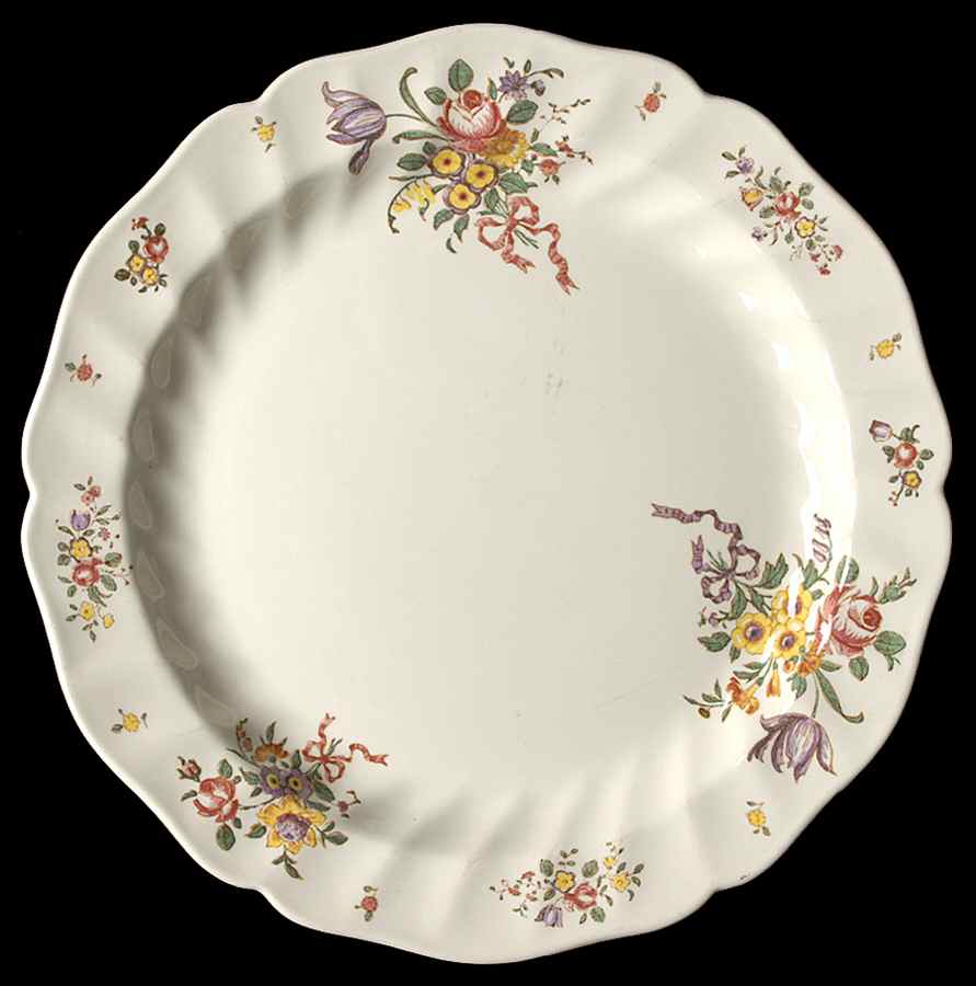 Old Leeds Spray 12" Chop Plate (Round Platter) by Royal Doulton-1