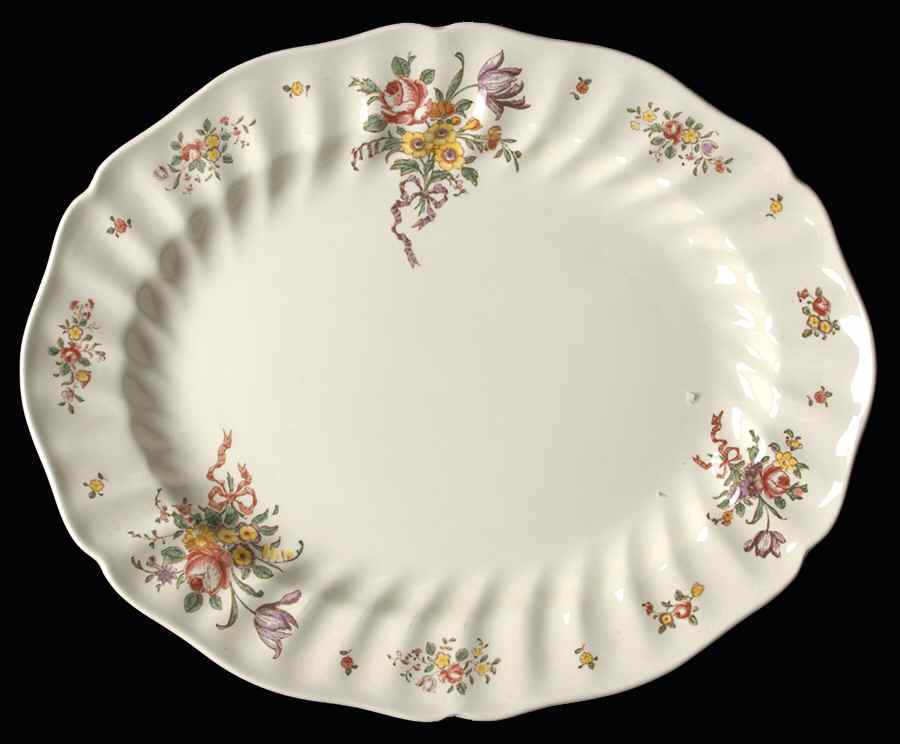 Old Leeds Spray 15" Oval Serving Platter by Royal Doulton-1