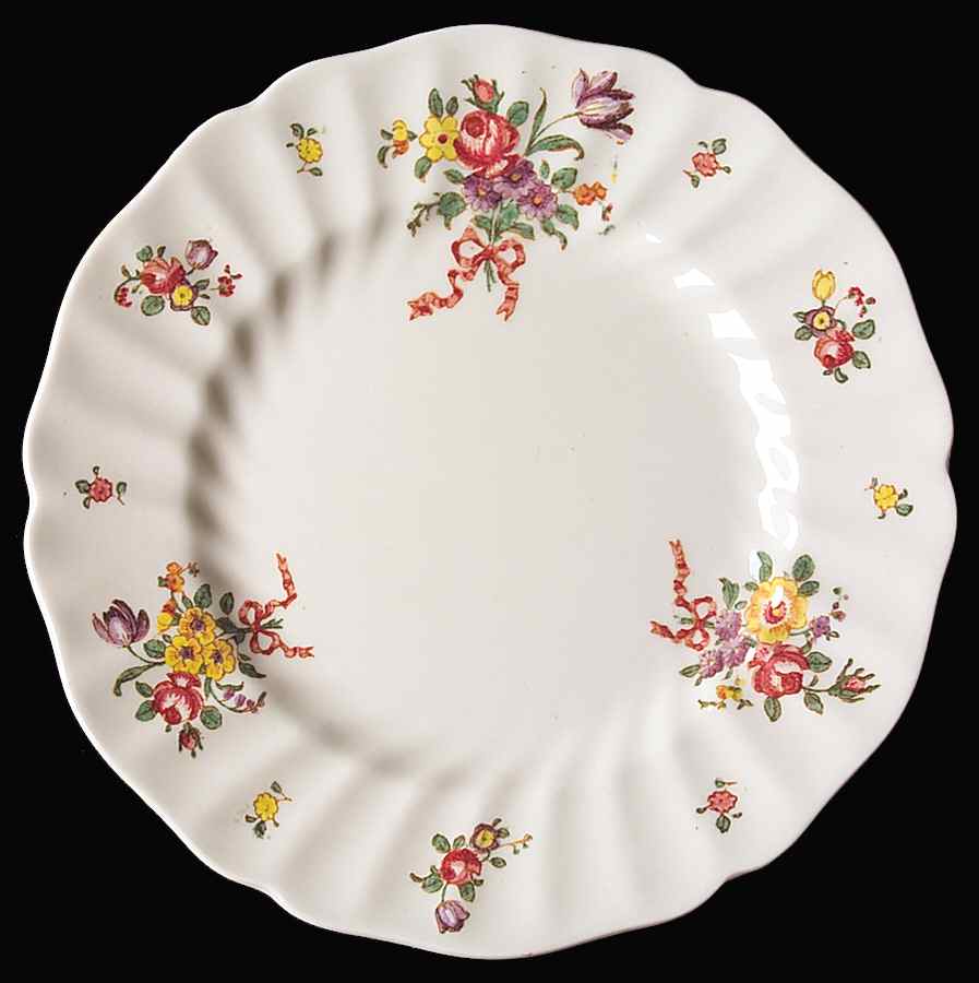 Old Leeds Spray Salad Plate by Royal Doulton-1