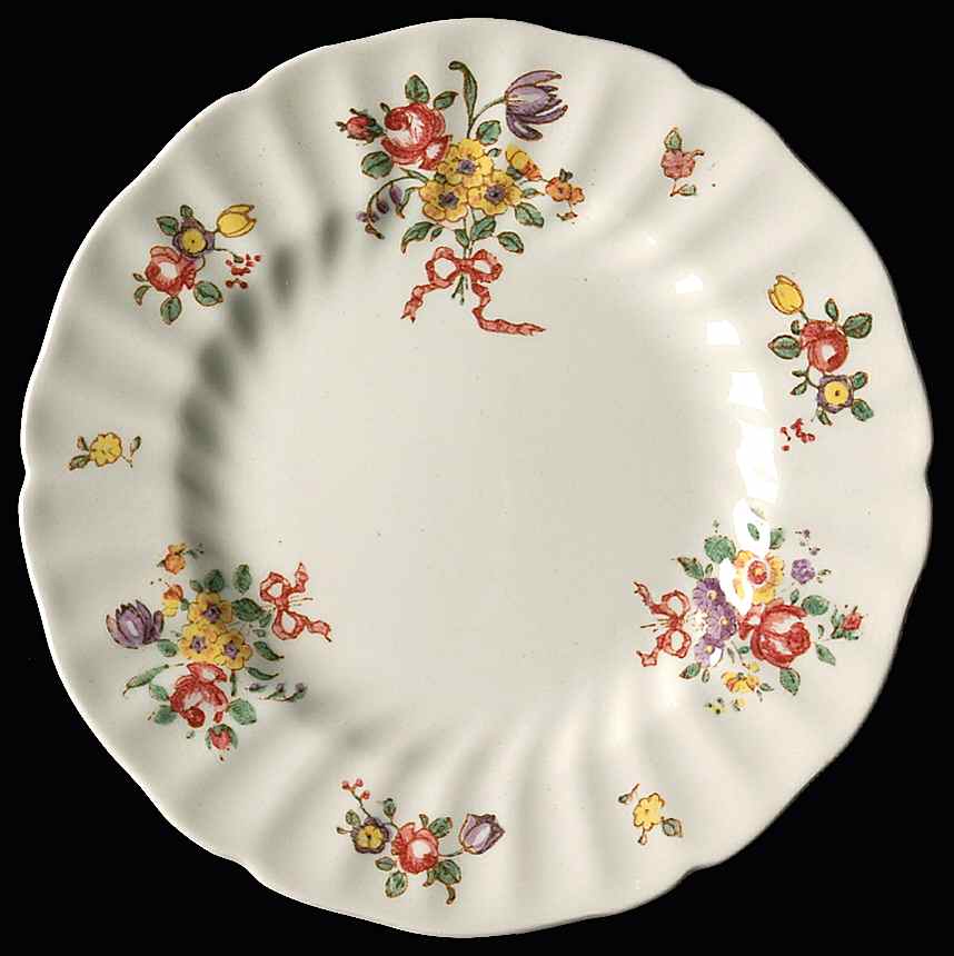 Old Leeds Spray Bread & Butter Plate by Royal Doulton-1