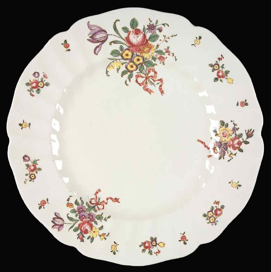 Old Leeds Spray Dinner Plate by Royal Doulton-1