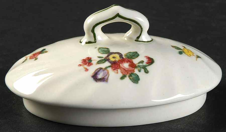 Old Leeds Spray Lid for Sugar Bowl by Royal Doulton-1