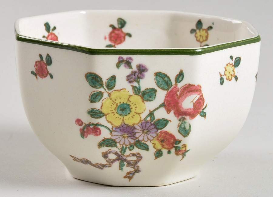 Old Leeds Spray Open Sugar Bowl by Royal Doulton-1