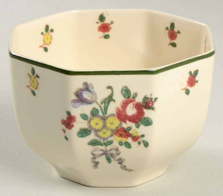 Old Leeds Spray Mini Open Sugar Bowl by Royal Doulton-1
