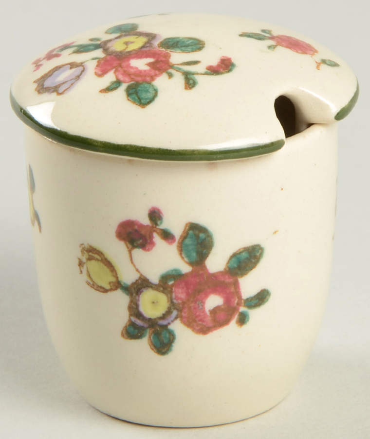 Old Leeds Spray Mustard with Lid Condiment Set by Royal Doulton-1