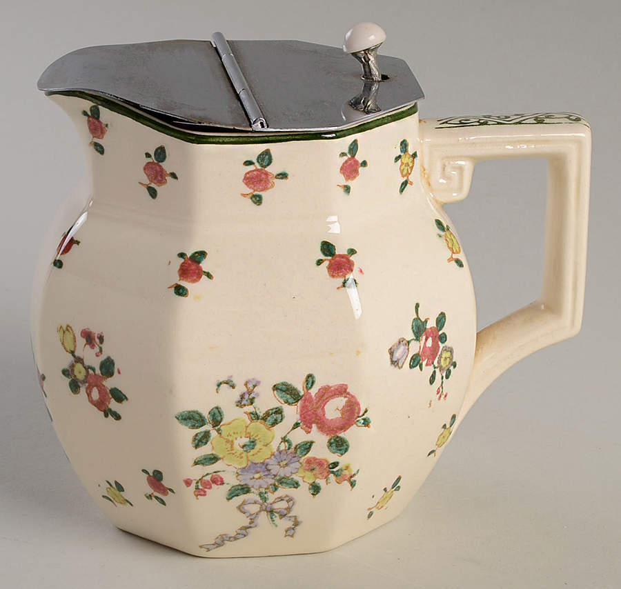Old Leeds Spray Syrup with Metal Lid by Royal Doulton-1