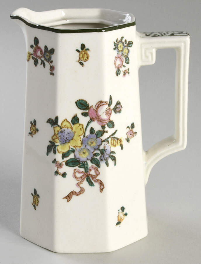 Old Leeds Spray Hot Water Jug No Lid by Royal Doulton-1
