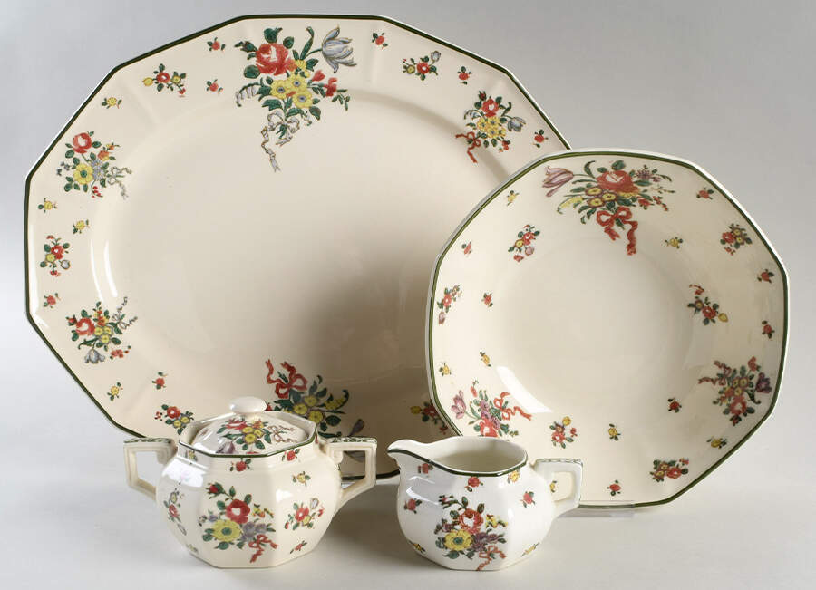 Old Leeds Spray 5 Piece Hostess Set by Royal Doulton-1