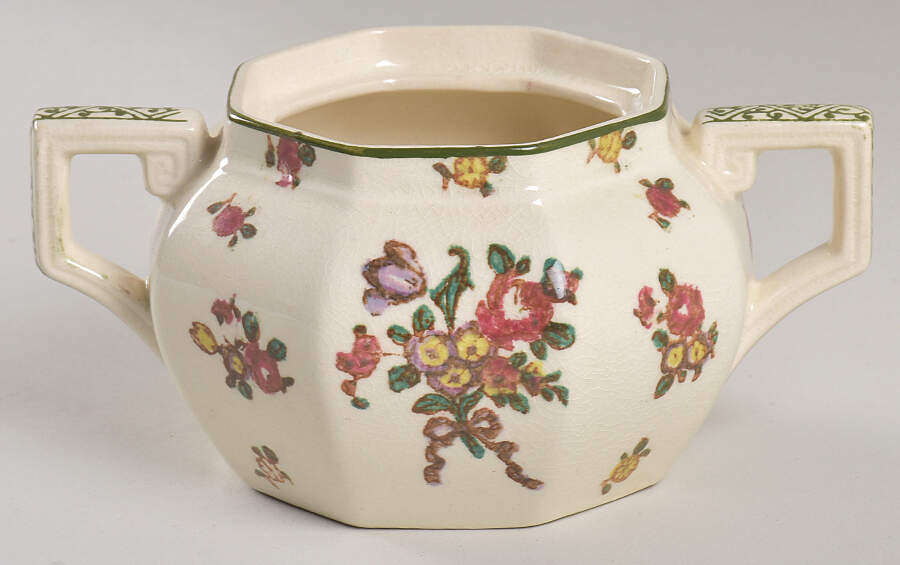 Old Leeds Spray Sugar Bowl No Lid by Royal Doulton-1