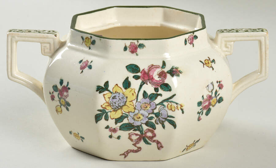 Old Leeds Spray Sugar Bowl No Lid by Royal Doulton-1