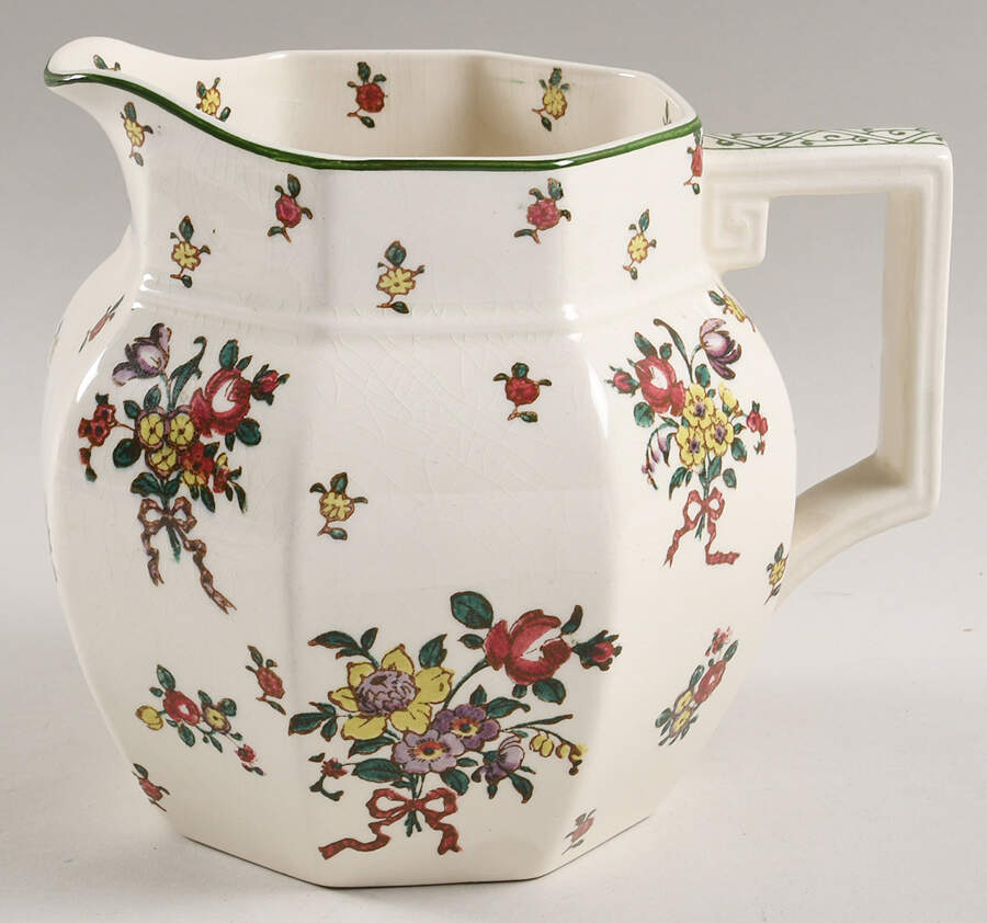 Old Leeds Spray 48 Oz Pitcher by Royal Doulton-1