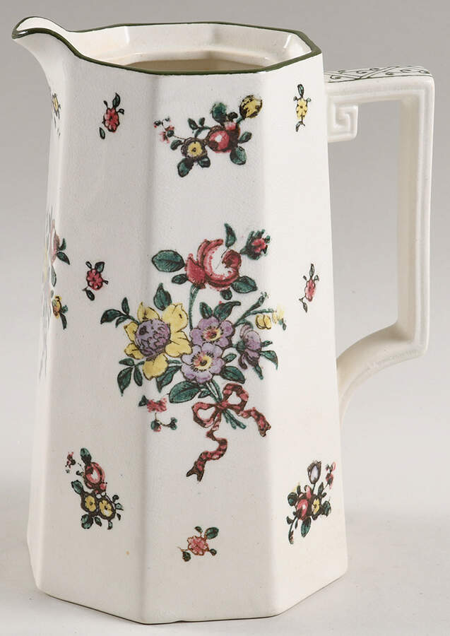 Old Leeds Spray Hot Water Jug No Lid by Royal Doulton-1