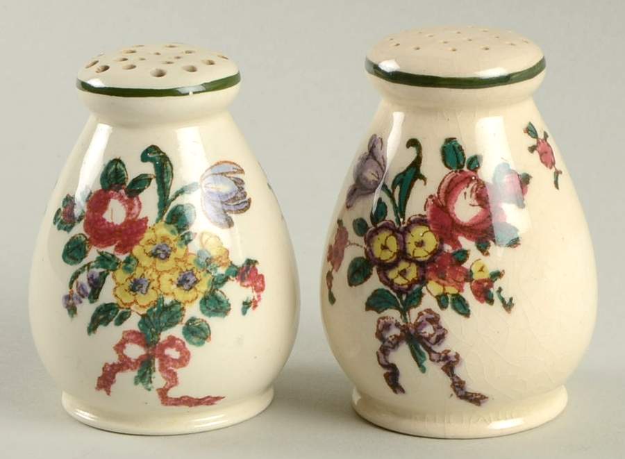 Old Leeds Spray Salt & Pepper Set by Royal Doulton-1