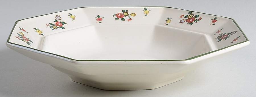 Old Leeds Spray Muffin Dish No Lid by Royal Doulton-1