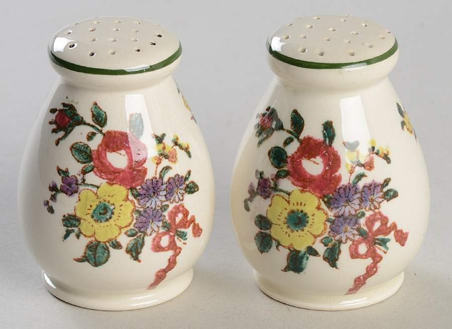 Old Leeds Spray Salt & Pepper Set by Royal Doulton-1
