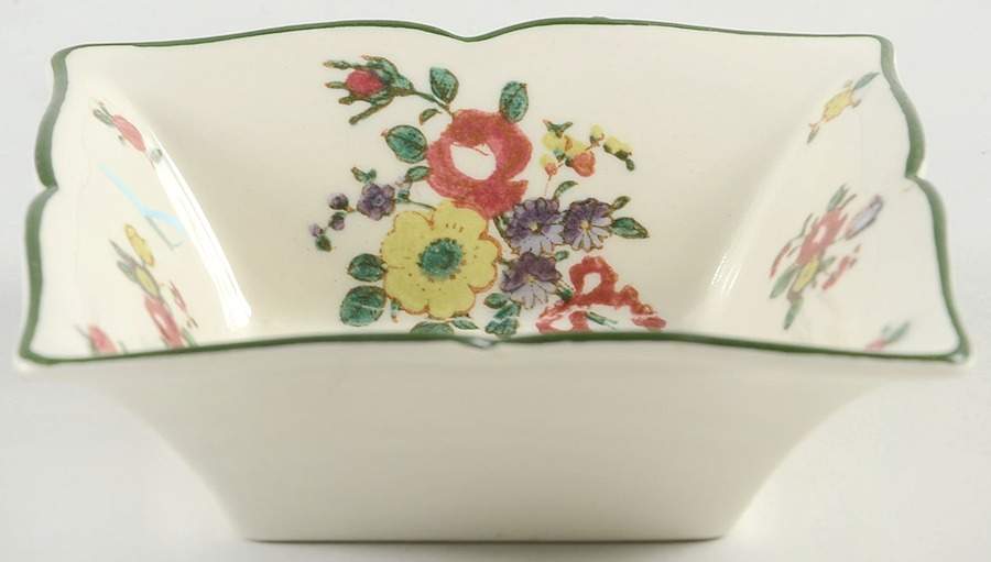 Old Leeds Spray 4" Square Sweet Meat by Royal Doulton-1