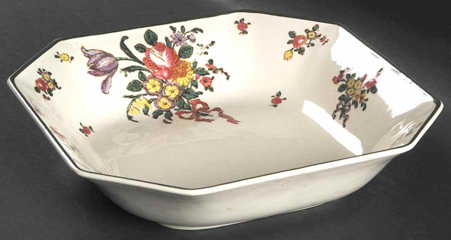 Old Leeds Spray 8" Square Vegetable Bowl by Royal Doulton-1