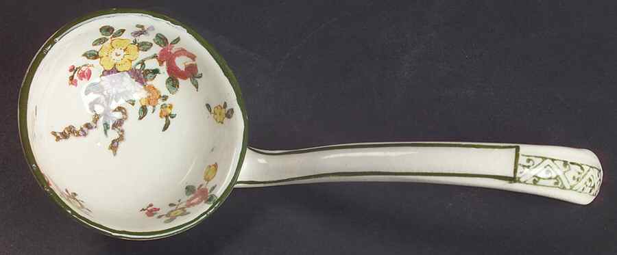 Old Leeds Spray Gravy Ladle Solid Piece by Royal Doulton-1
