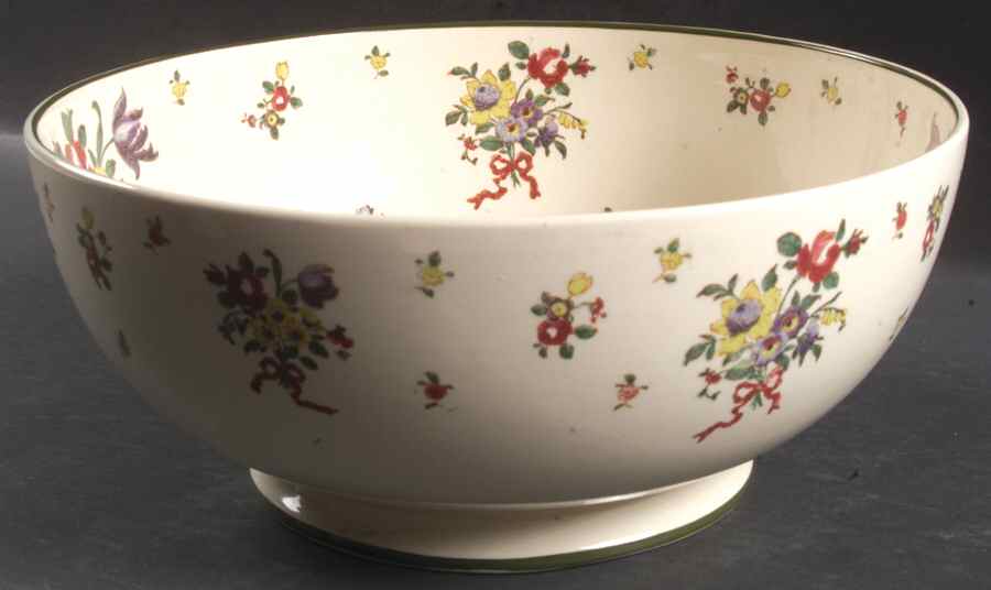 Old Leeds Spray Punch Bowl by Royal Doulton-1