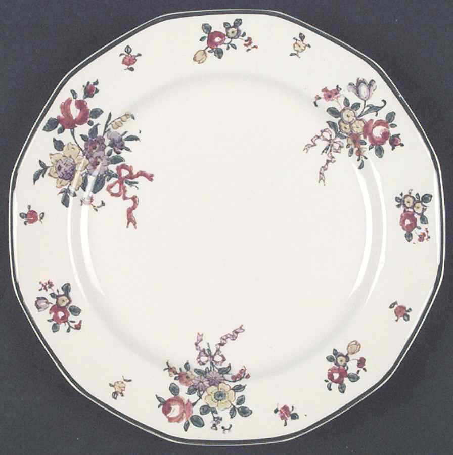 Old Leeds Spray Luncheon Plate by Royal Doulton-1