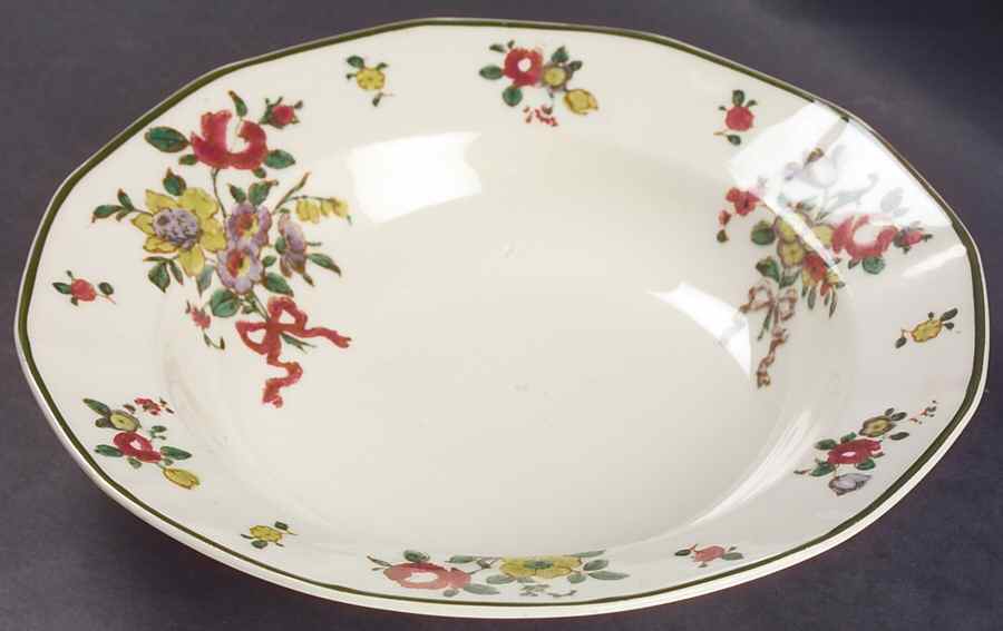 Old Leeds Spray Rim Soup Bowl by Royal Doulton-1