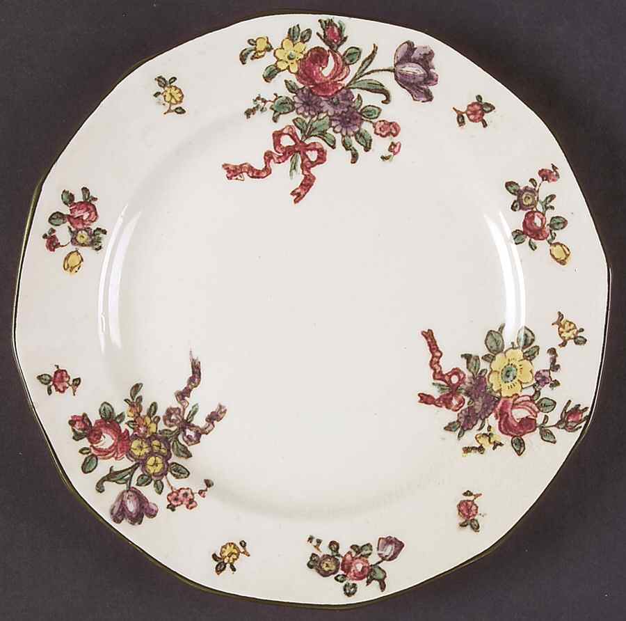 Old Leeds Spray Salad Plate by Royal Doulton-1