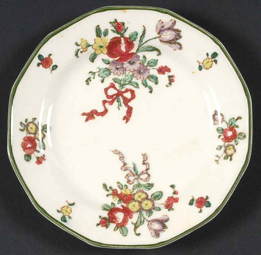 Old Leeds Spray Small Bread & Butter Plate by Royal Doulton-1