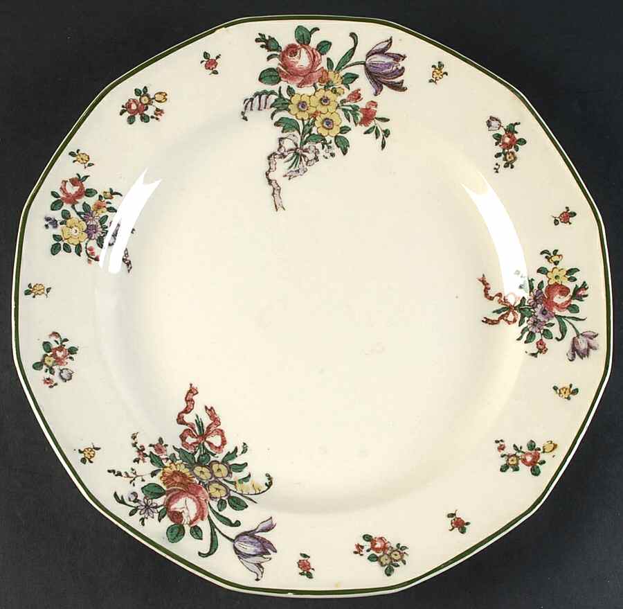 Old Leeds Spray 12" Chop Plate (Round Platter) by Royal Doulton-1