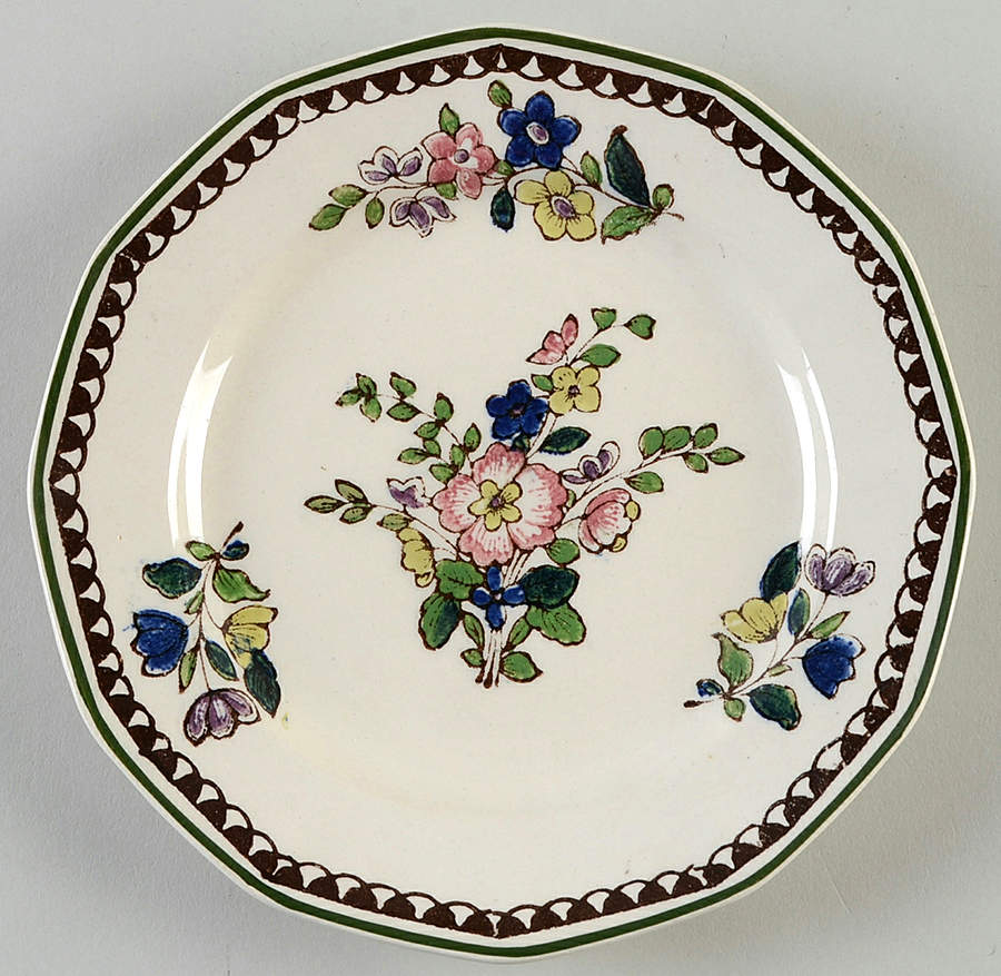 Old Leeds Spray Salad Plate by Royal Doulton-1