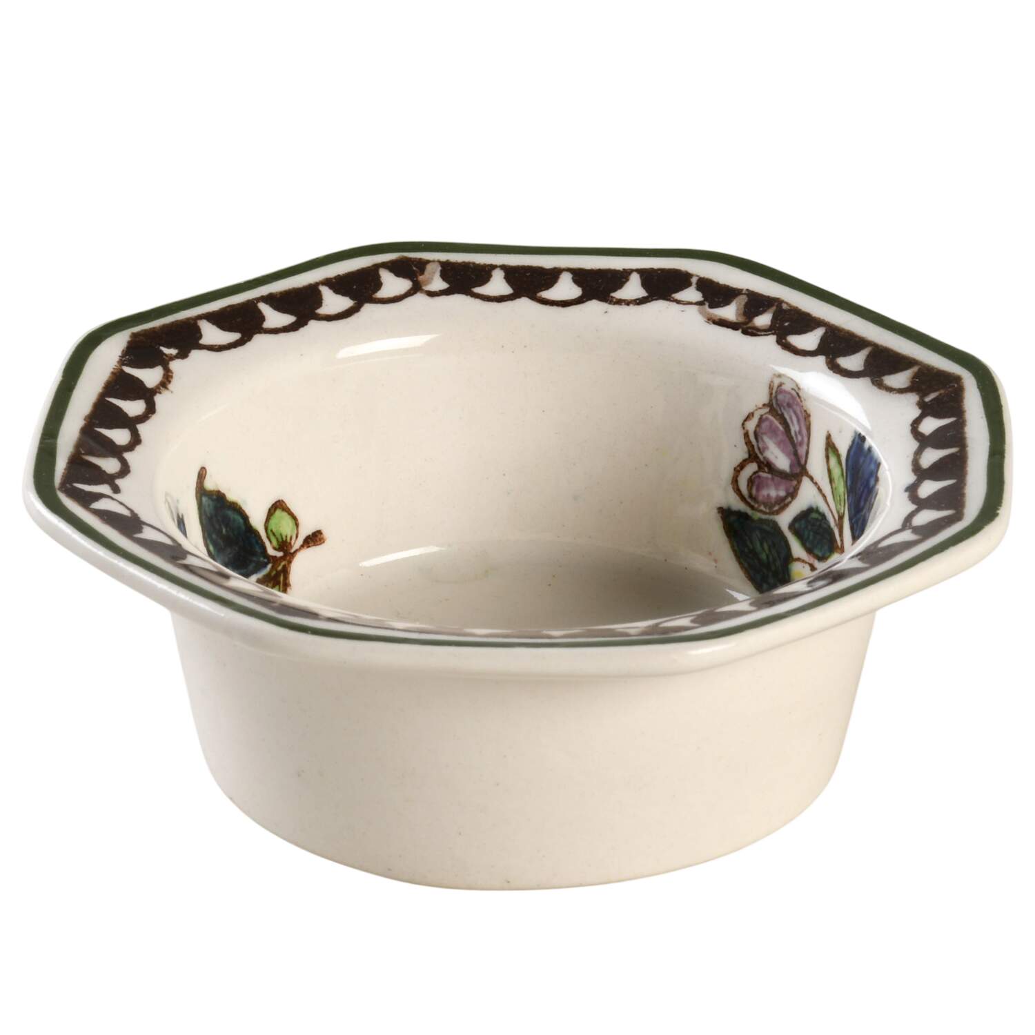 Old Leeds Spray Ramekin No Saucer by Royal Doulton-1