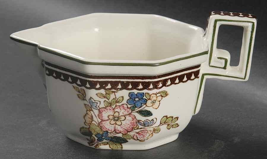 Old Leeds Spray Gravy Boat by Royal Doulton-1