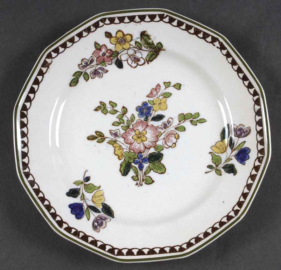 Old Leeds Spray Salad Plate by Royal Doulton-1