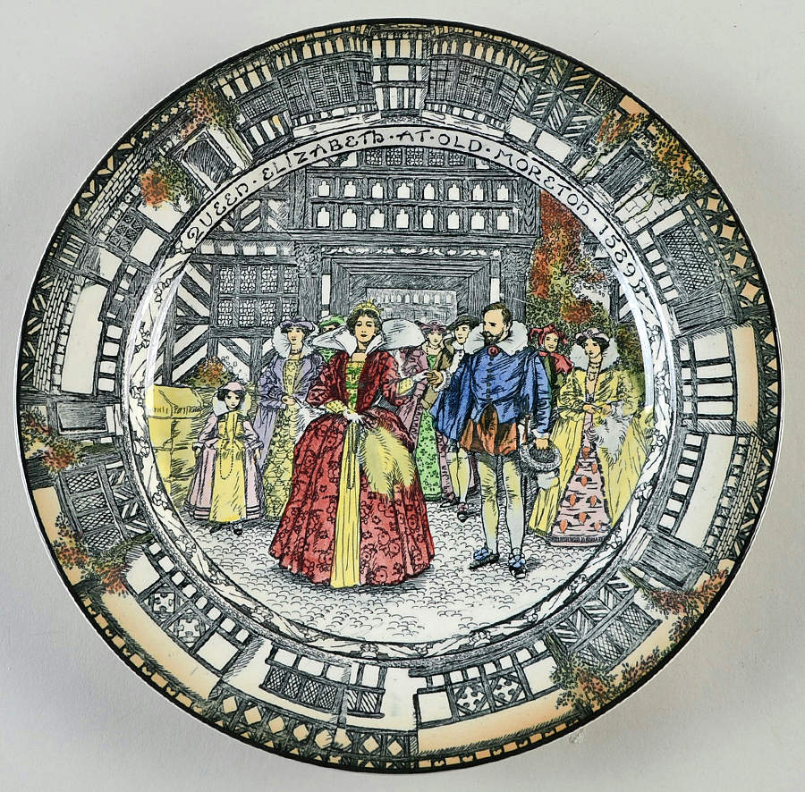 Old Moreton Hall Dinner Plate by Royal Doulton-1