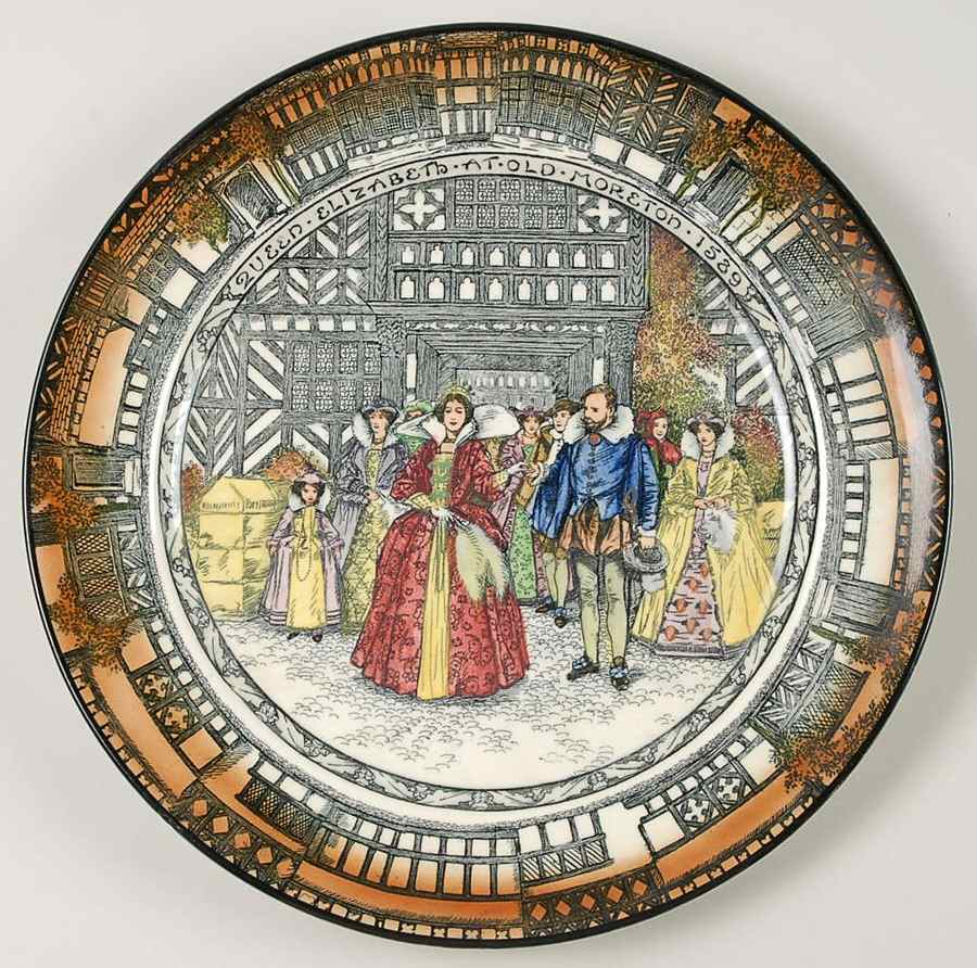 Old Moreton Hall Dinner Plate by Royal Doulton-1