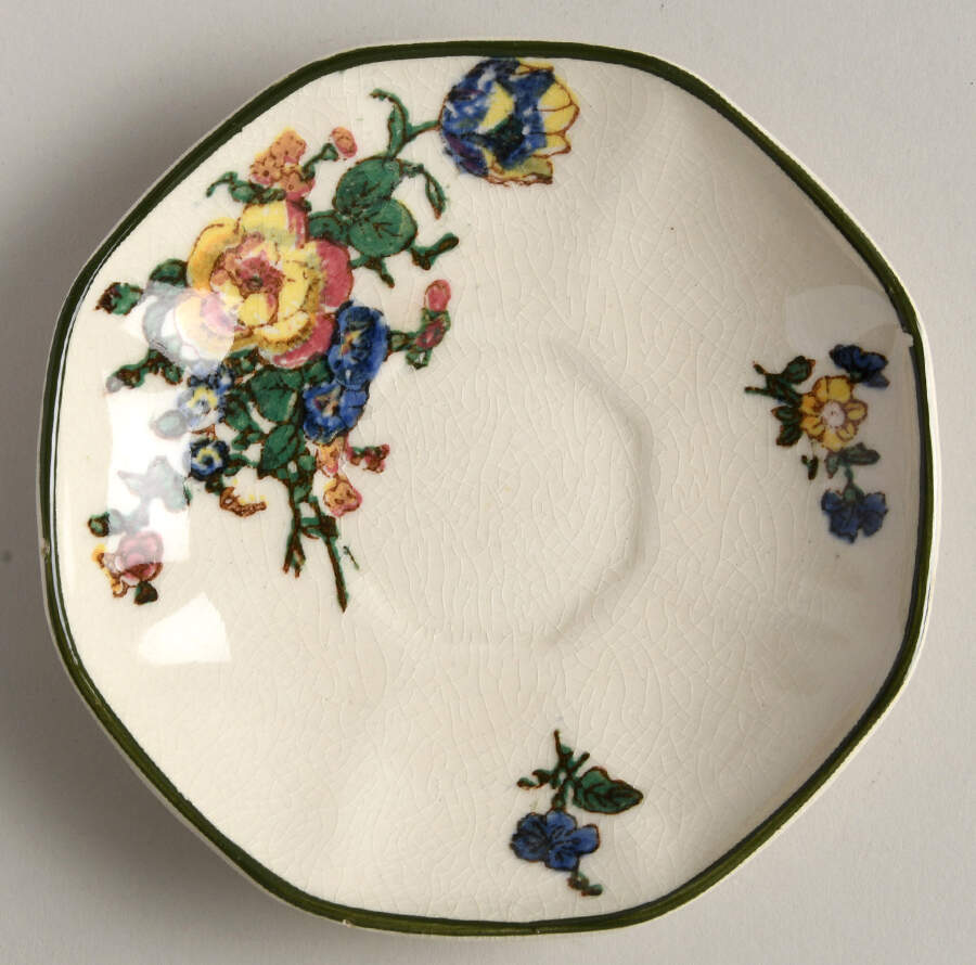 Old Trentham Sprays Saucer for Demitasse Cup by Royal Doulton-1
